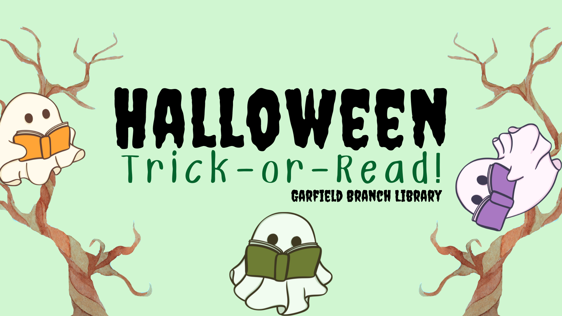 Halloween Trick-Or-Read Garfield Branch Library